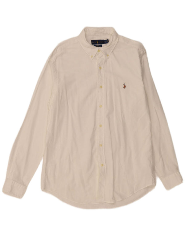 Cămașă pentru bărbați Ralph Lauren slim fit XL bumbac alb