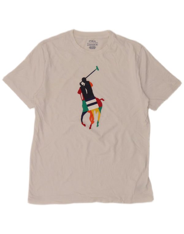 Tricou grafic Polo Ralph Lauren pentru băieți Top 15-16 ani XL bumbac alb