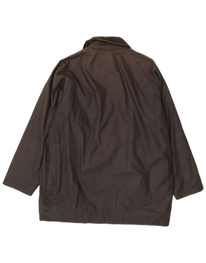 Jachetă Vintage pentru bărbați din bumbac cerat UK 44 2XL Negru