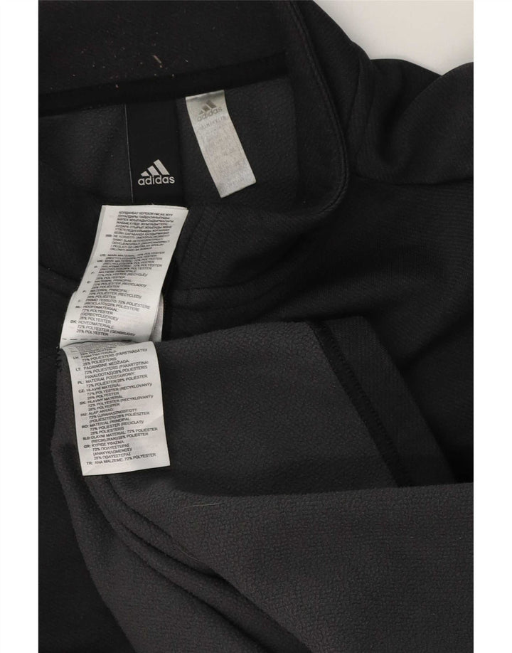 Trening pentru bărbați Adidas, cu fermoar și gât, XL poliester gri