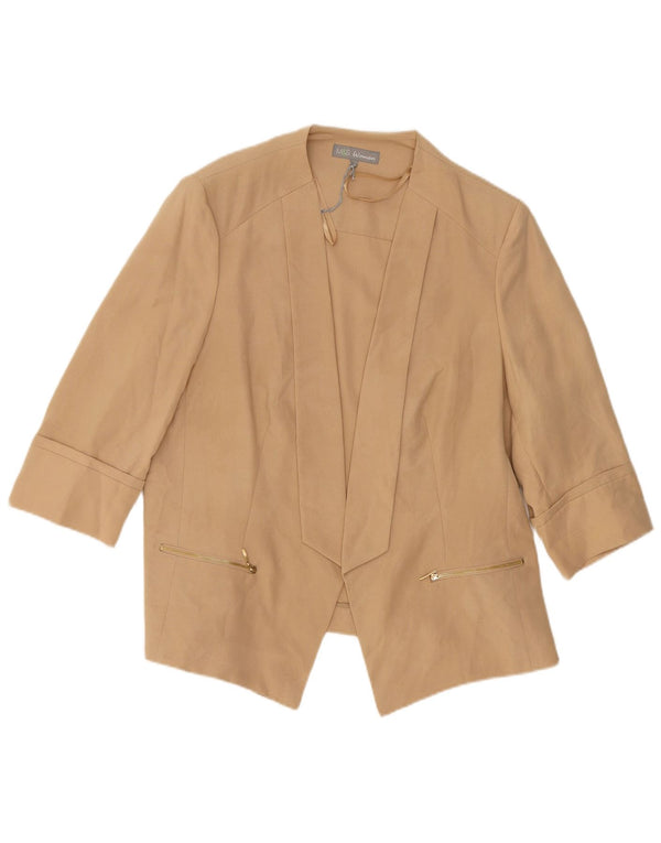 Marks & Spencer jachetă pentru femei cu mâneci 3/4 deschise, UK 20 2XL, bej