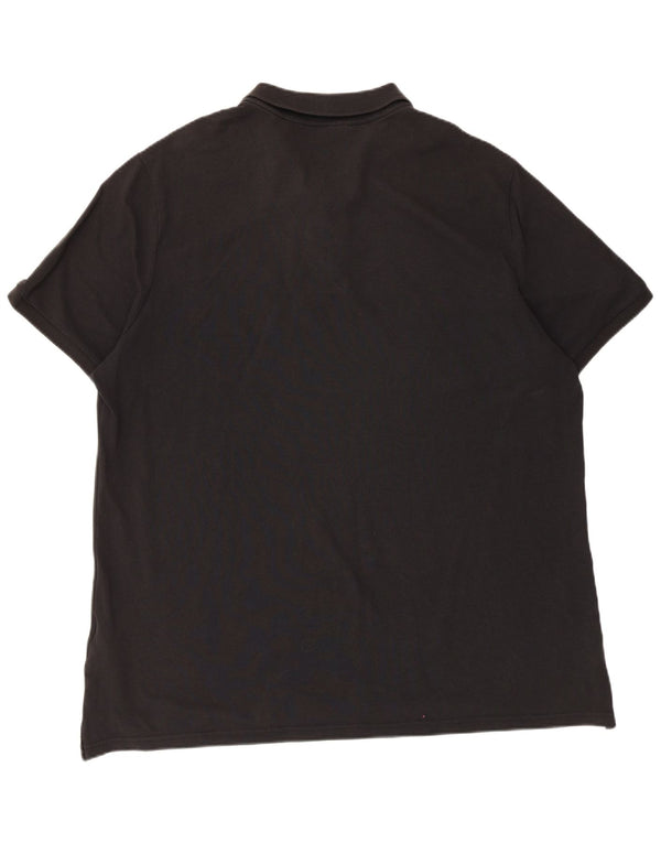 Tricou polo Nike pentru bărbați 2XL, bumbac negru