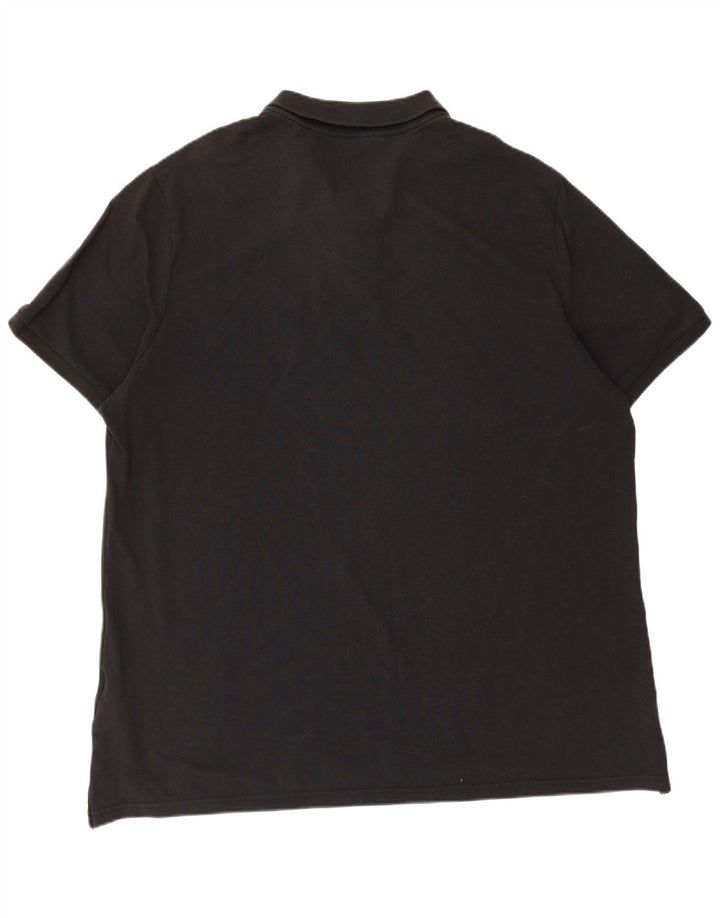 Tricou polo Nike pentru bărbați 2XL, bumbac negru