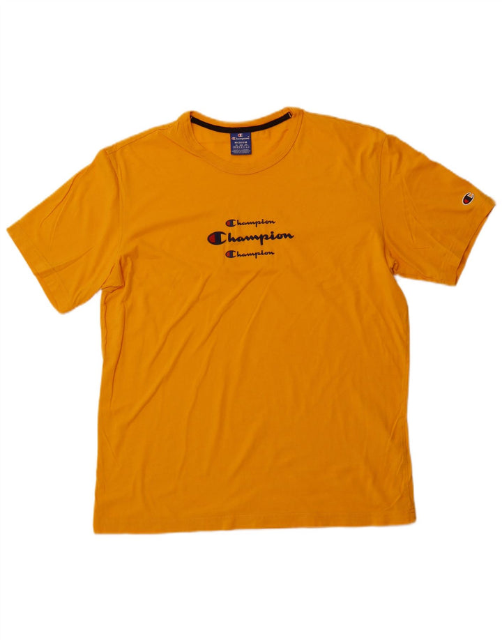 Tricou grafic pentru bărbați CHAMPION Top Mediu Galben