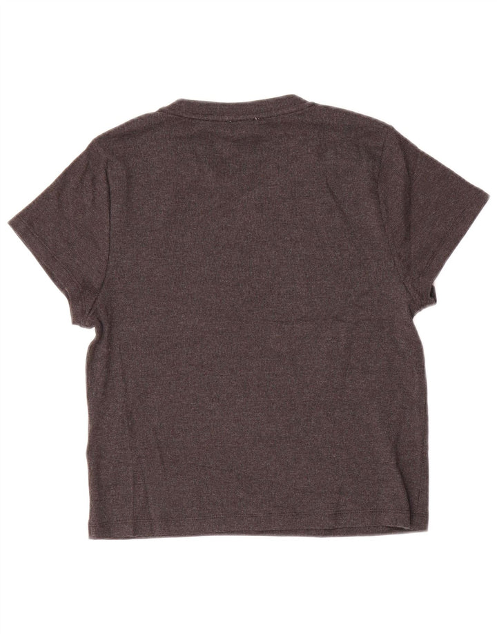 J. CREW Tricou pentru femei Top UK 14 Large Grey Bumbac