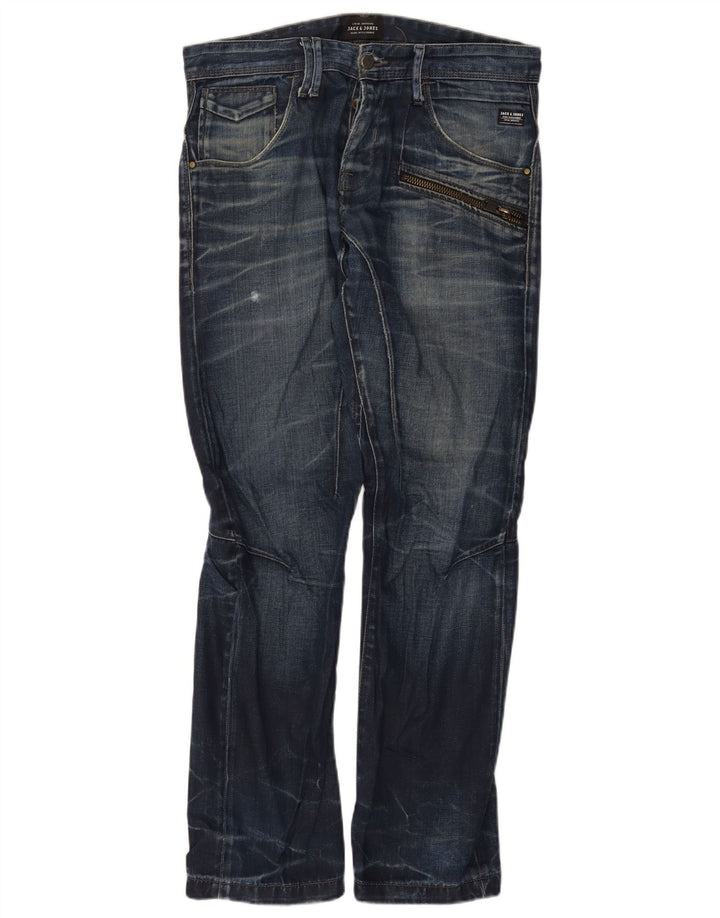 Blugi drepți pentru bărbați Jack & Jones W32 L32 Bumbac albastru