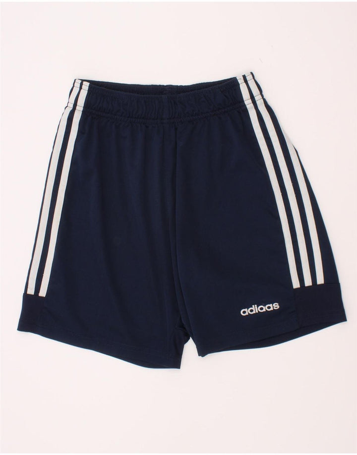 Pantaloni scurți sport pentru băieți Adidas 11-12 ani poliester bleumarin