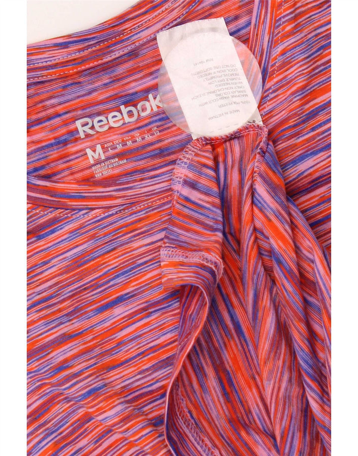 Reebok Tricou pentru femei Top UK 12 Medium Multicolor Flecked Polyester