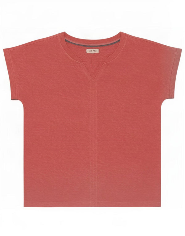 White Stuff Tricou pentru femei Top UK 14 Large Pink Flecked Bumbac