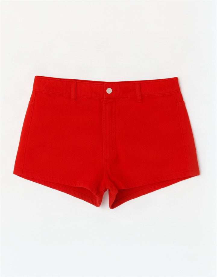 Pantaloni scurți casual pentru femei Zara EU 38 Small W28 Bumbac roșu