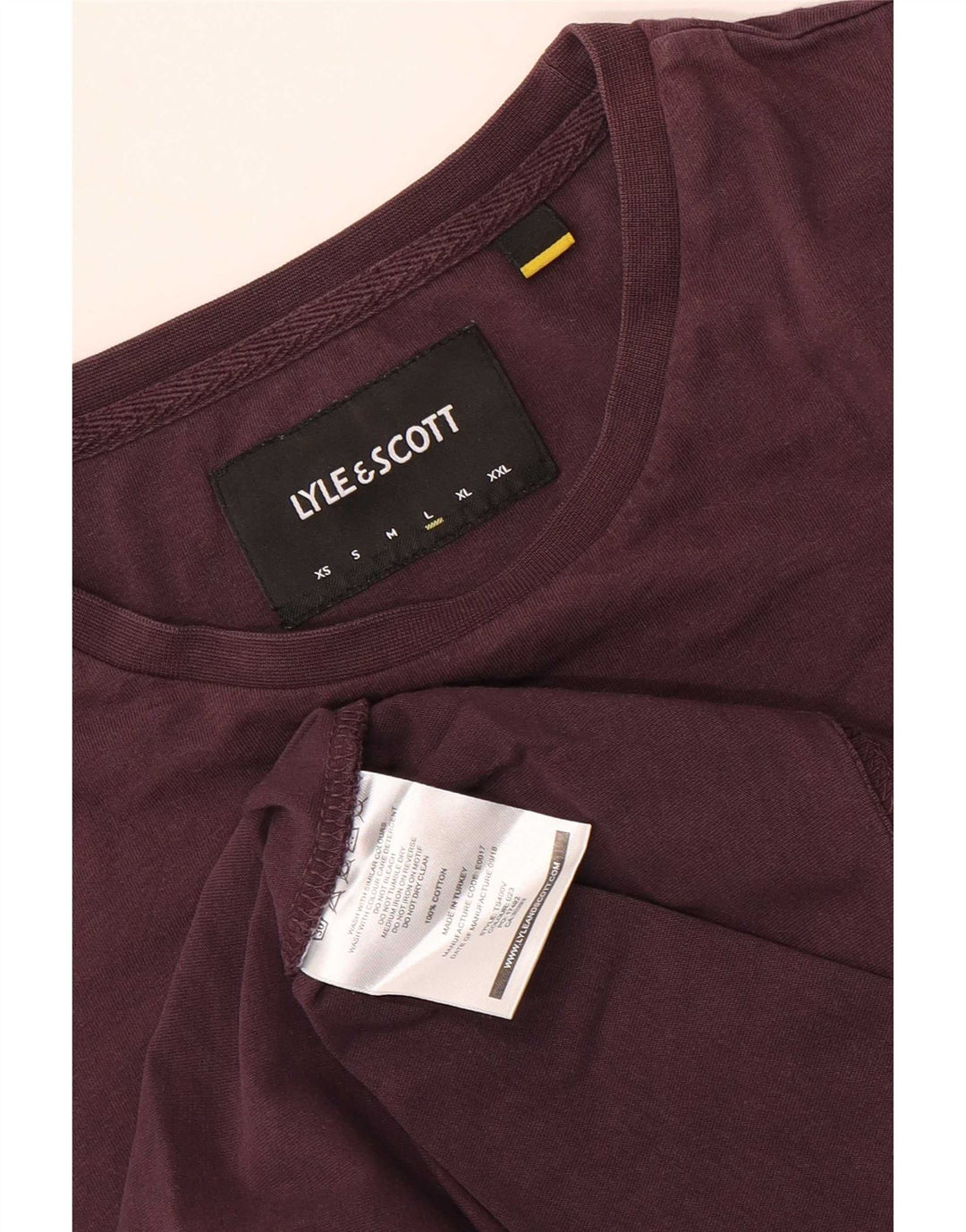 Tricou pentru bărbați Lyle & Scott Top mare din bumbac maro