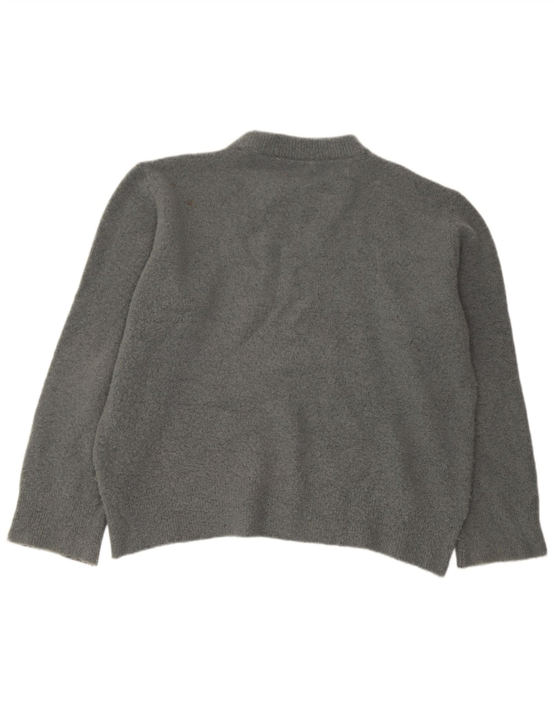 Pulover supradimensionat pentru femei Zara, cu gâtul turn, UK 14 Medium Gri Acrilic