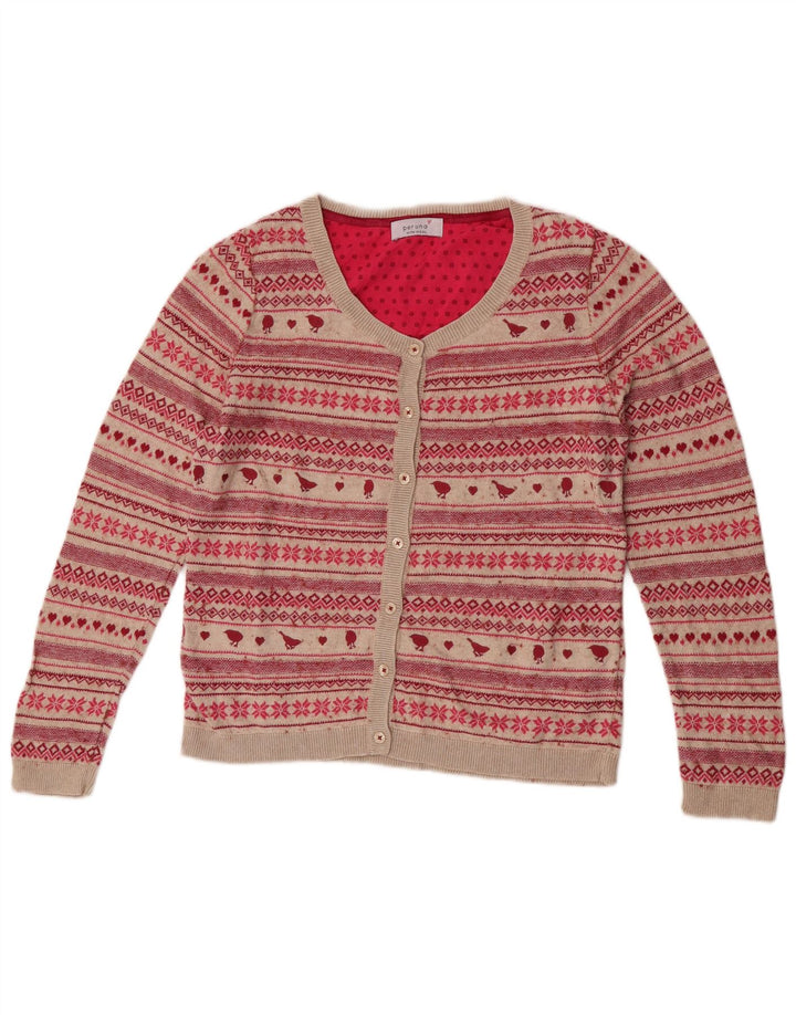 Marks & Spencer Pulover Cardigan Per Una Femei UK 12 Medium Bej