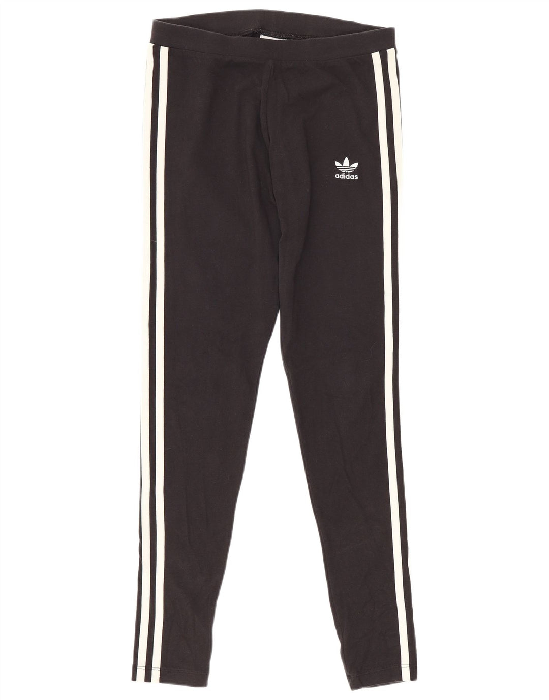 Leggings pentru femei Adidas UK 10 mic bumbac negru
