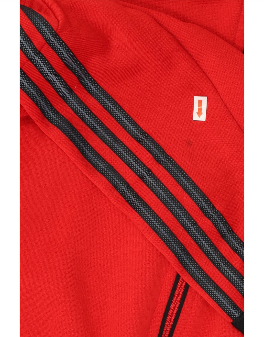 Jachetă pentru trening Adidas Climalite pentru bărbați, poliester roșu 2XL