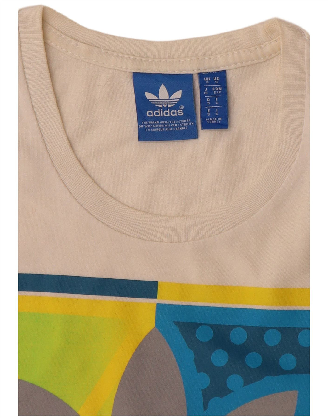 Tricou grafic pentru bărbați Adidas Top mic alb