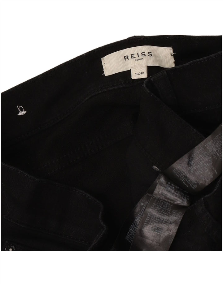 Reiss blugi subțiri pentru femei W30 L32 bumbac negru