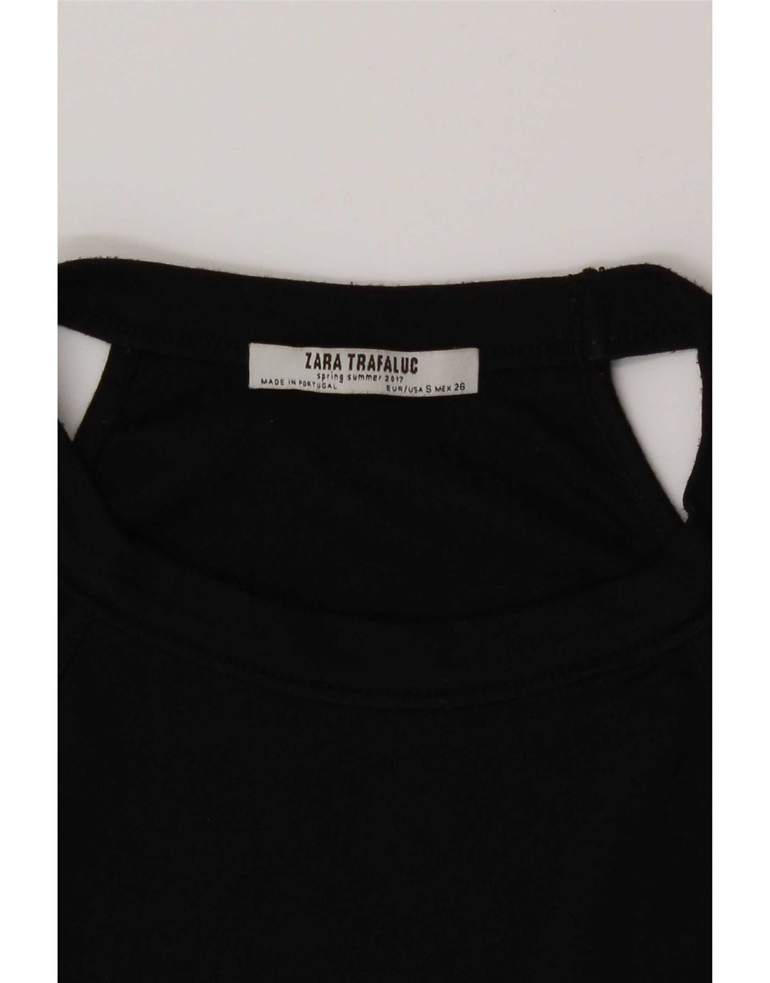 Top Crop Halter pentru femei Zara UK 8 Small Black