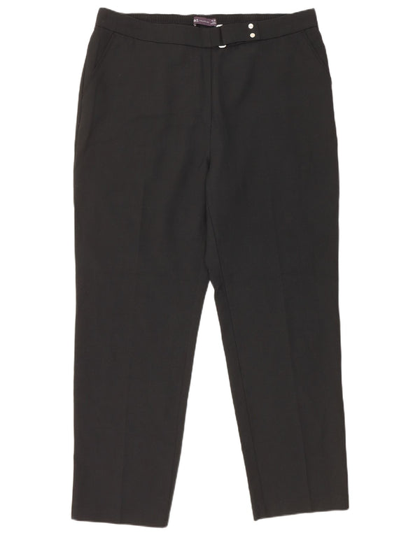 Pantaloni de costum drepți pentru femei Marks & Spencer UK 16 Large W36 L28 Black