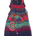 Rochie de bază fără mâneci Desigual pentru femei cu model abstract EU 34 XS bleumarin