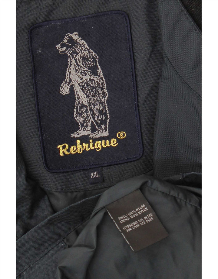 Refrigue Bomber Jacket pentru bărbați Marea Britanie 44 2XL Navy Blue Marine Colorblock