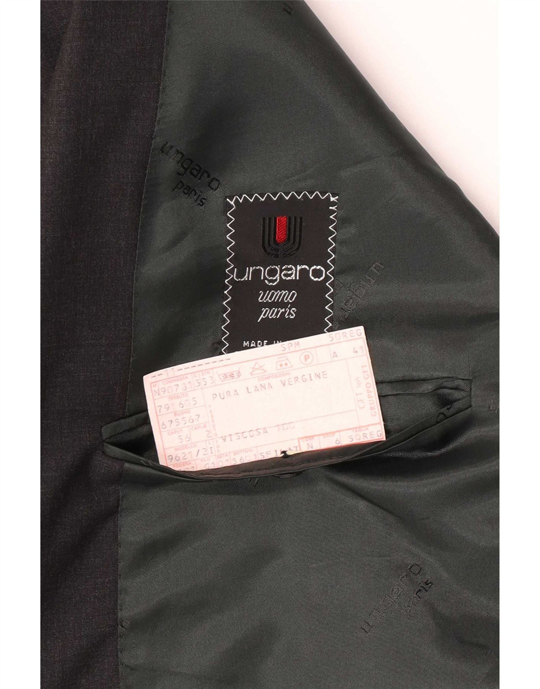 Ungaro Jachetă pentru bărbați cu două piepturi IT 50 Lână virgină mare, gri