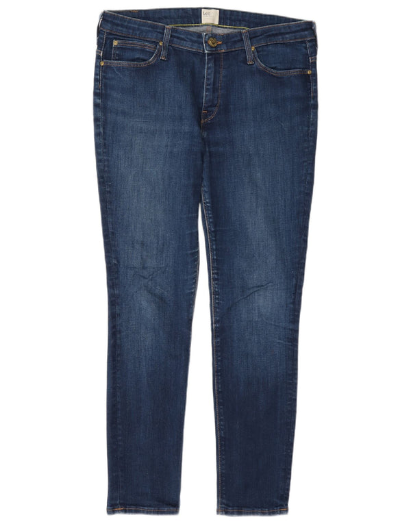 Blugi skinny pentru femei Scarlett Lee W32 L31 bumbac bleumarin