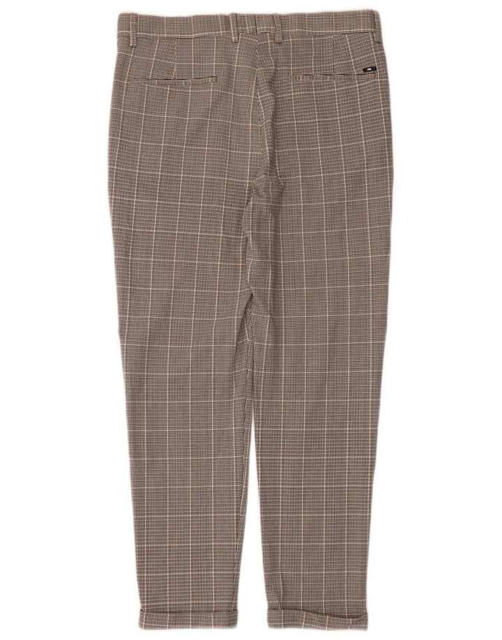 Pantaloni de costum slim pentru bărbați Zara EU 40 Mediu L31 L27 Gri Check