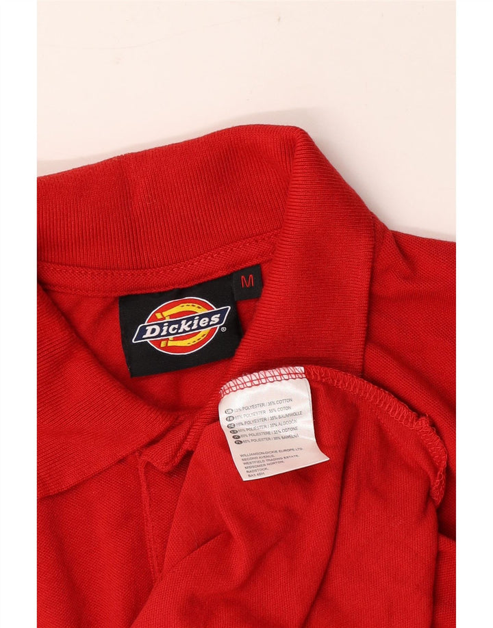 Tricou polo pentru bărbați Dickies Poliester roșu mediu