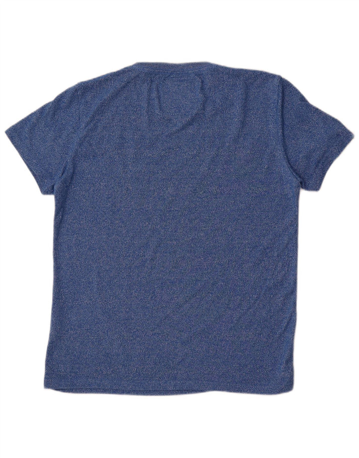 Tricou grafic pentru bărbați Superdry Top Medium Blue Pete Bumbac