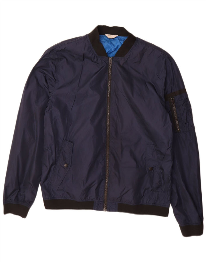 Jack & Jones Bomber Jacket pentru bărbați Marea Britanie 40, mare, nailon bleumarin