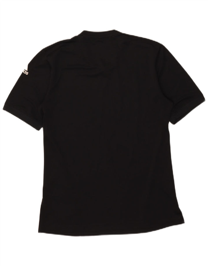Tricou Adidas Climalite pentru bărbați Top mic poliester negru