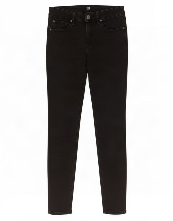 Blugi skinny curvy pentru femei Gap W26 L28 bumbac negru