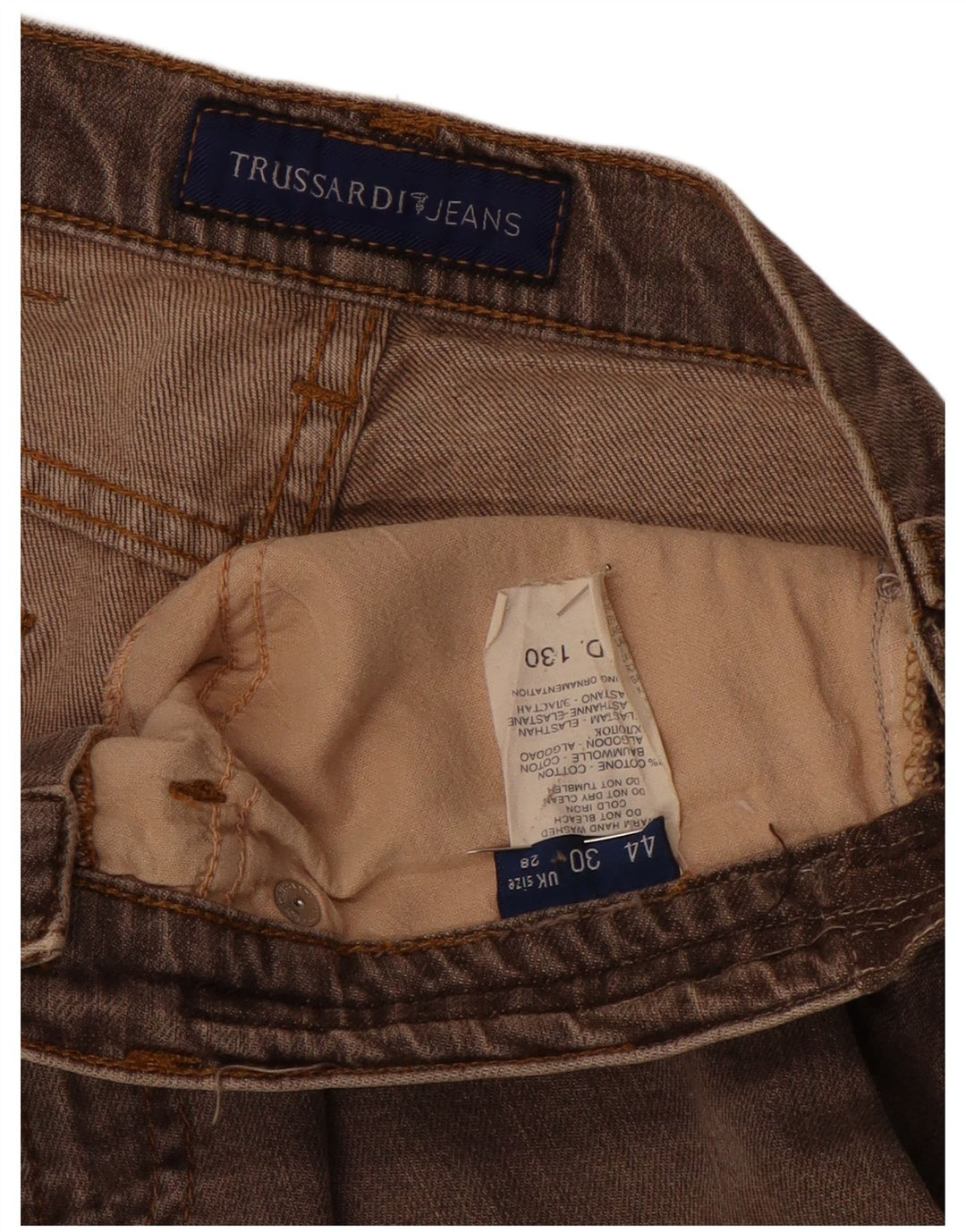 TRUSSARDI Blugi Drepți Femei L28 L28 Maro Bumbac