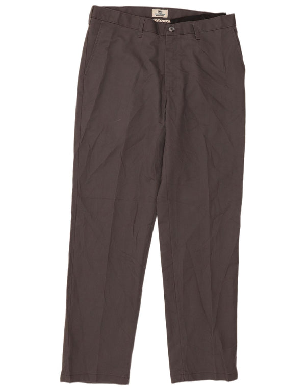 Pantaloni chino pentru bărbați Lee, cu tăiere relaxată, L34 L34, poliester gri