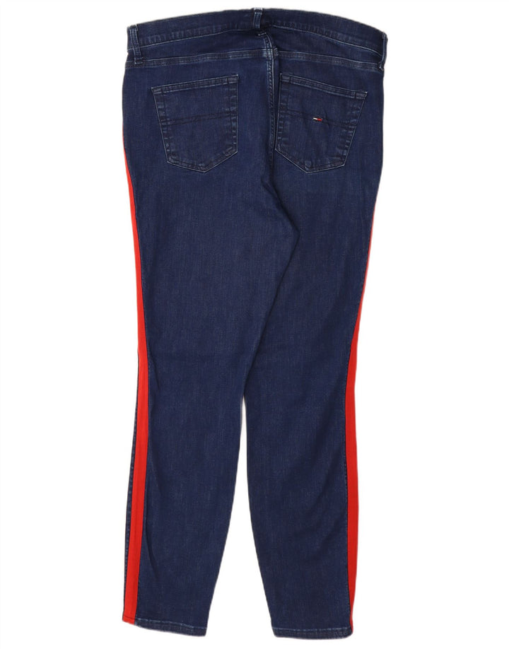 TOMMY HILFIGER Blugi skinny pentru femei cu talie înaltă US 14 XL W32 L29 Albastru