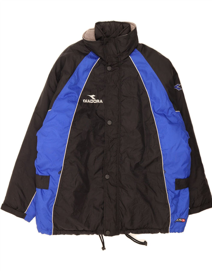 Jachetă de vânt pentru bărbați DIADORA UK 46 3XL Poliamidă color bloc neagră