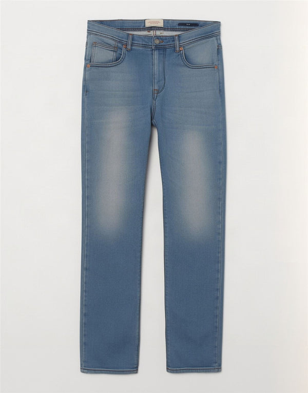 Blugi slim pentru bărbați Zara EU 40 Medium W31 L31 Albastru