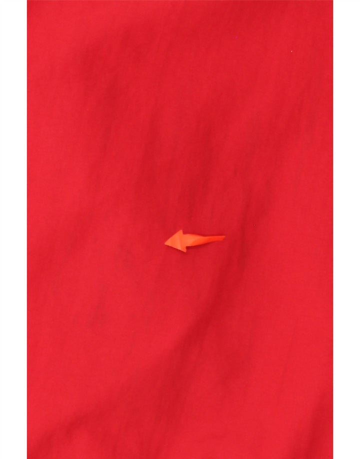 Jachetă de vânt pentru bărbați LANDS END, cu glugă, UK 42 XL, nailon roșu