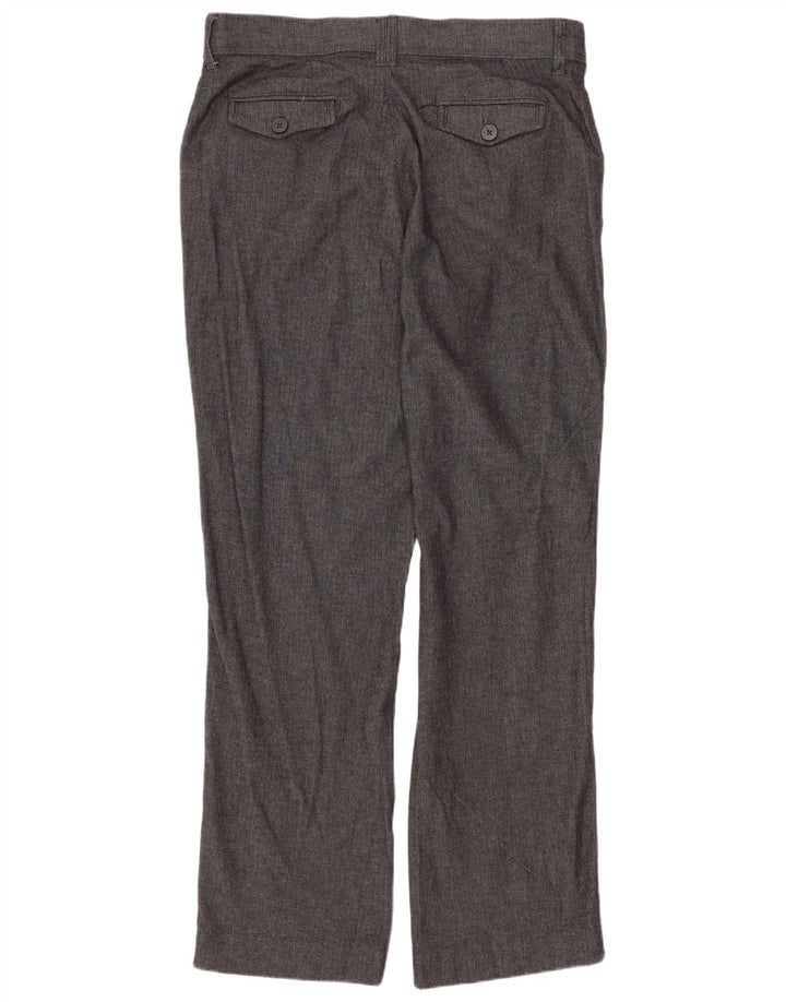 Pantaloni chino pentru femei Lee US 12 Large W34 L30 Grey Herringbone Bumbac