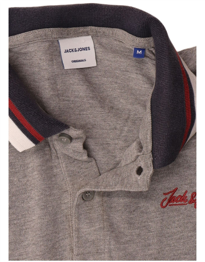 Tricou polo Jack & Jones pentru bărbați, gri mediu