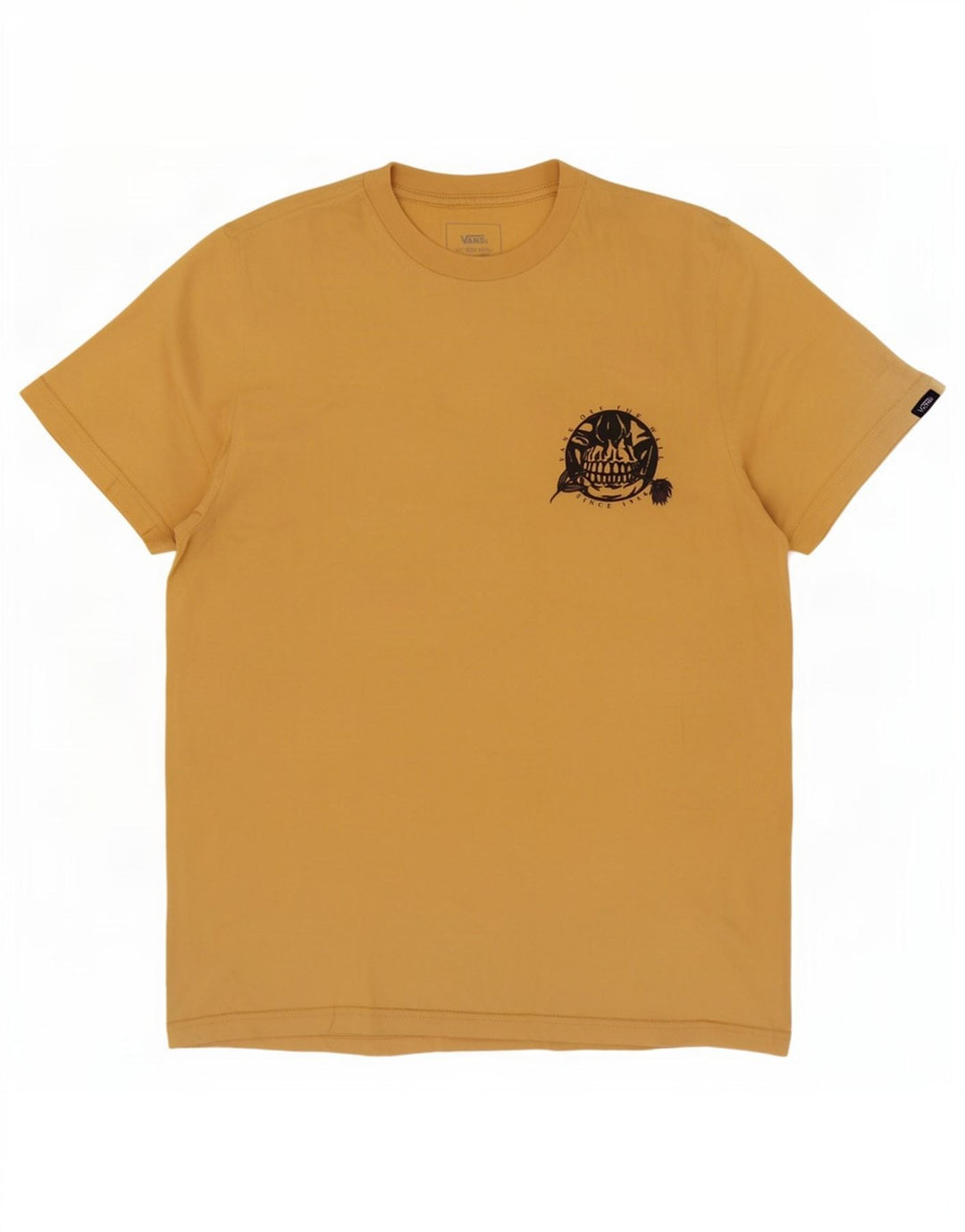 Tricou grafic personalizat Vans pentru bărbați Top mic din bumbac galben