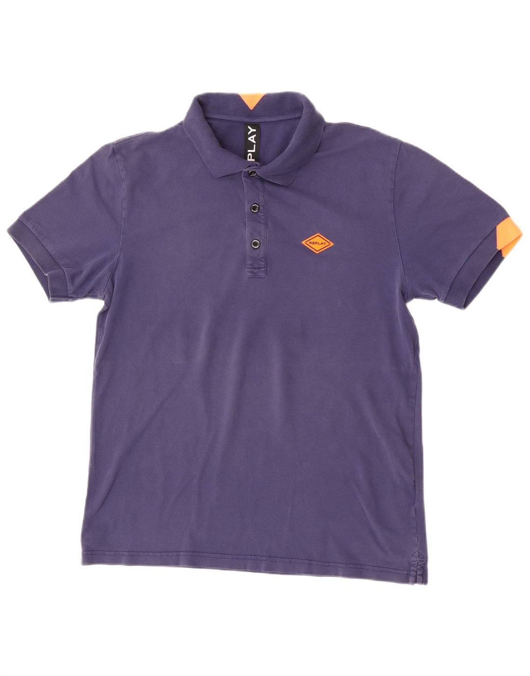 Tricou polo pentru bărbați Replay, mare, bleumarin, bumbac