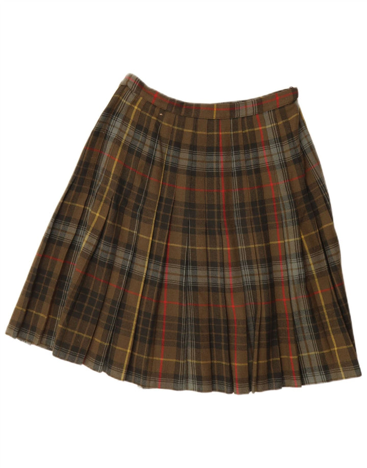 Fusta Wrap pentru femei VINTAGE W28 Medium Khaki Plaid