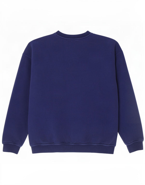 Adidas Mens Sweatshirt Jumper UK 44/46 Large Navy Blue Cotton