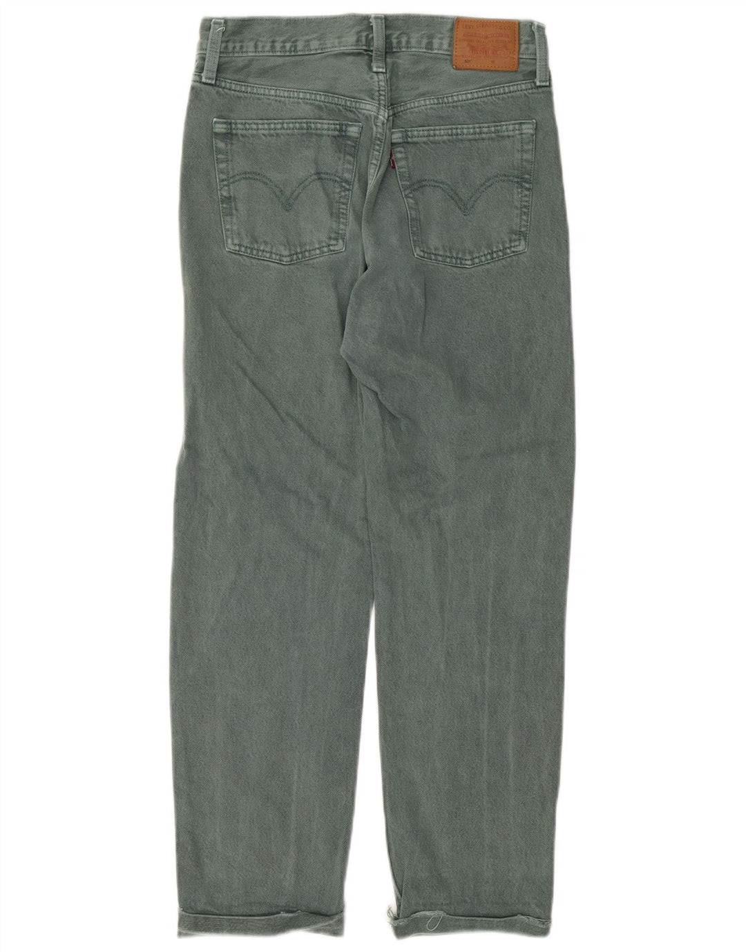 Blugi drepti 501 pentru femei LEVI'S L27 L28 bumbac verde