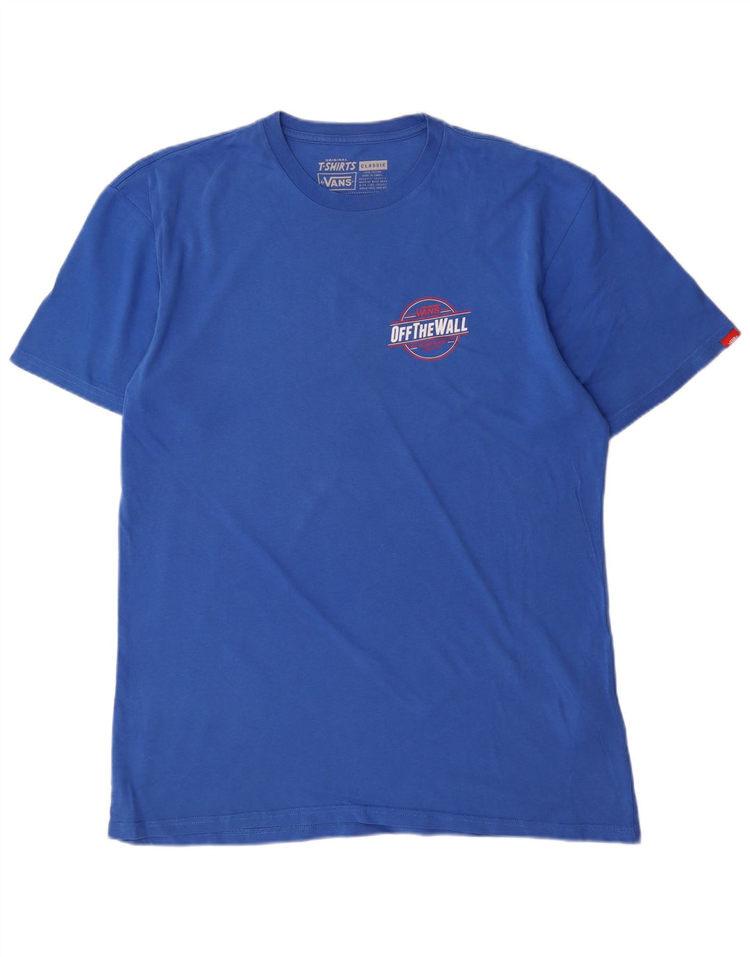 Tricou grafic clasic pentru bărbați VANS Top mare, albastru, bumbac