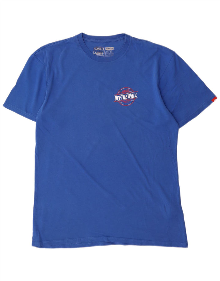 Tricou grafic clasic pentru bărbați VANS Top mare, albastru, bumbac