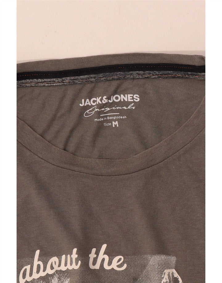 Tricou cu grafic Jack & Jones pentru bărbați Top, gri mediu