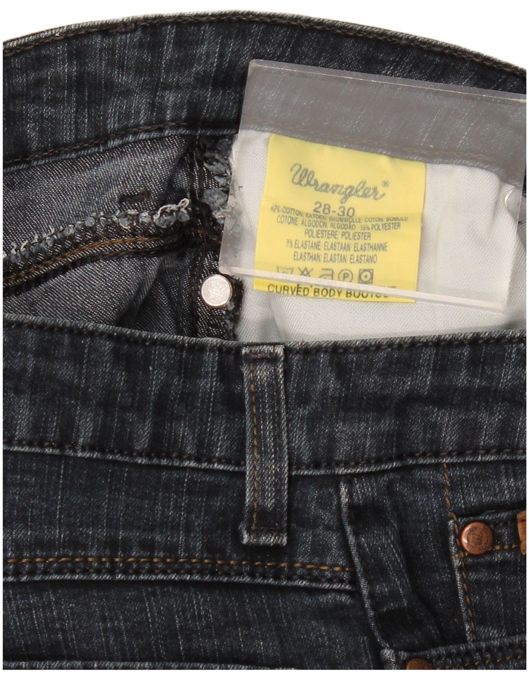 Blugi pentru femei Wrangler Bootcut W28 L30 Bumbac bleumarin